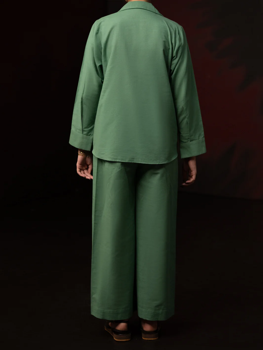 Pistachio Green Light Slub Khaddar 2Pc Stitched - AL-2PS-LKS-1082 - Image 2