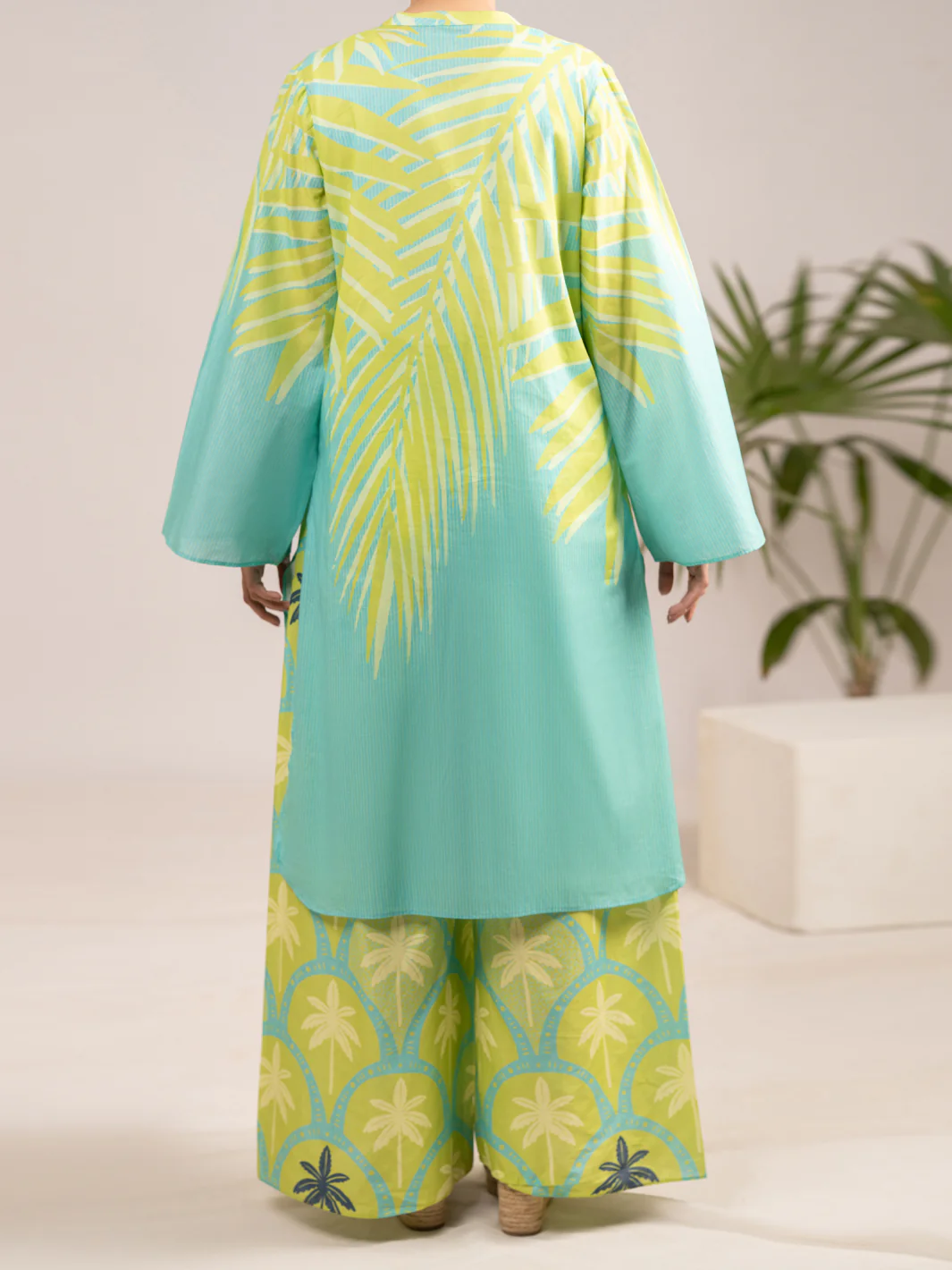 Aqua Blue Lawn 2Pc Stitched - AL-2PS-LKS-1110 - Image 3