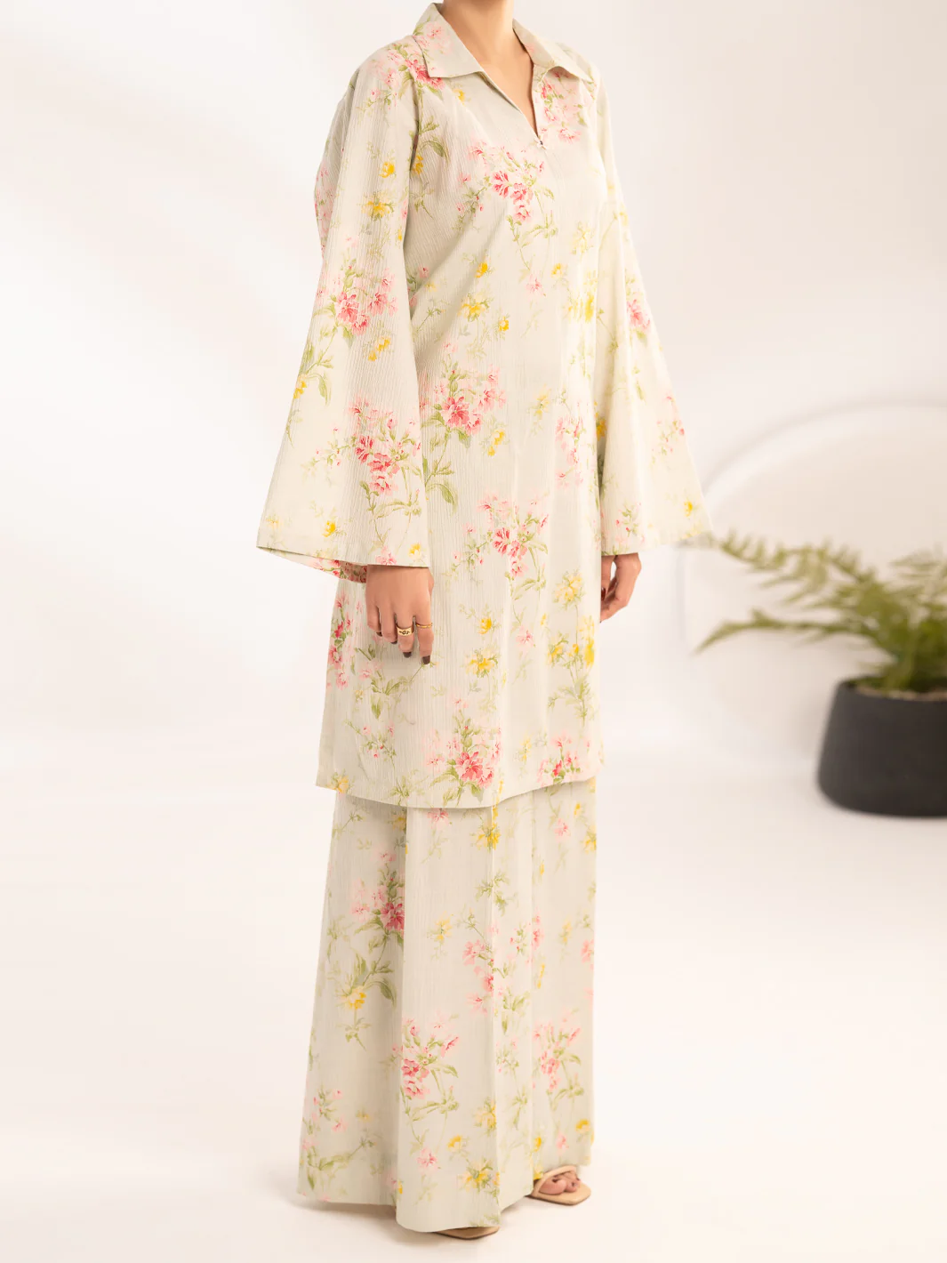 Brown Cotton Dobby 2Pc Stitched - AL-2PS-LKS-1156 - Image 4