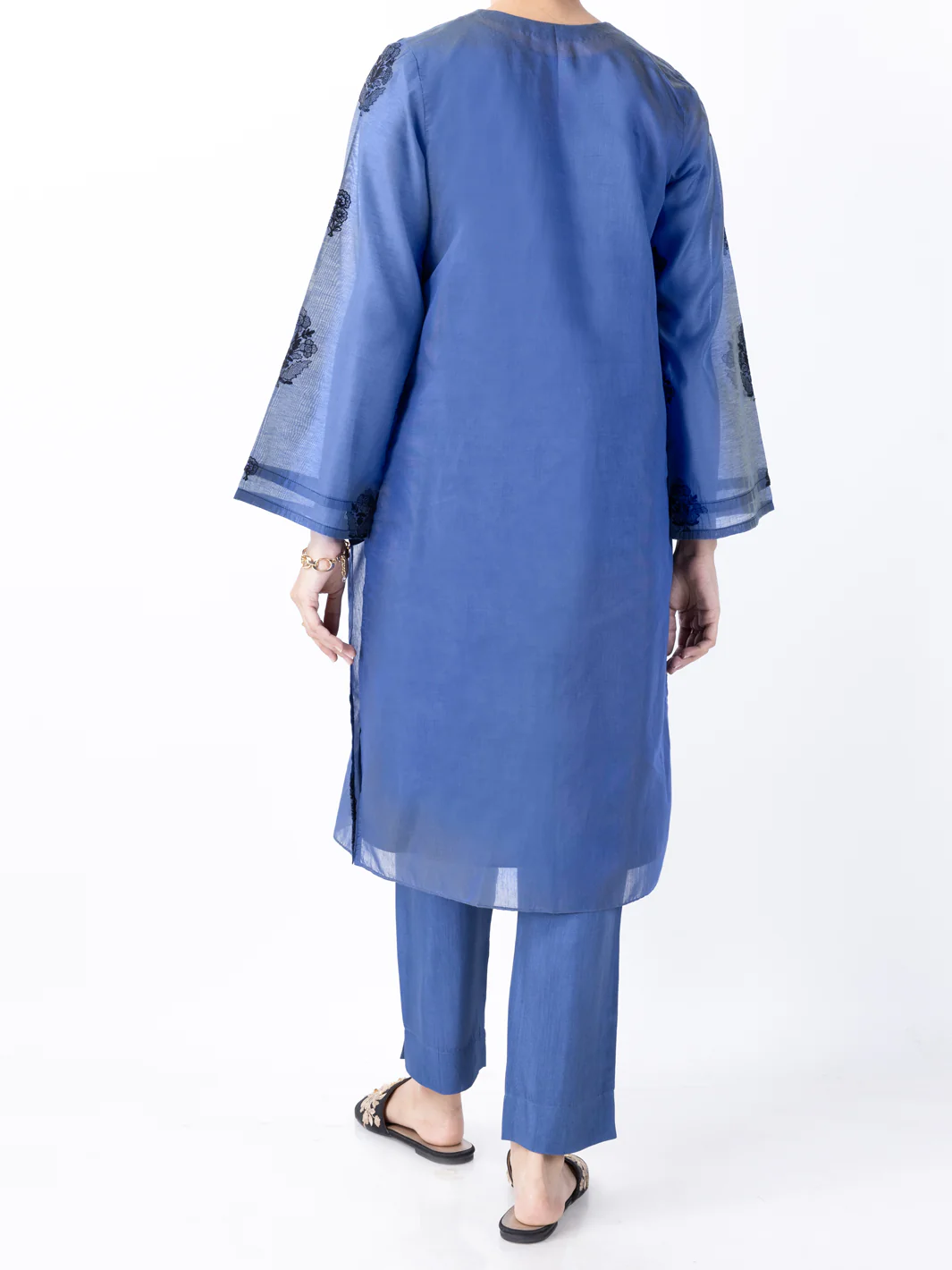 Blue Modal 2Pc Stitched - AL-2PS-LKS-946A - Image 2