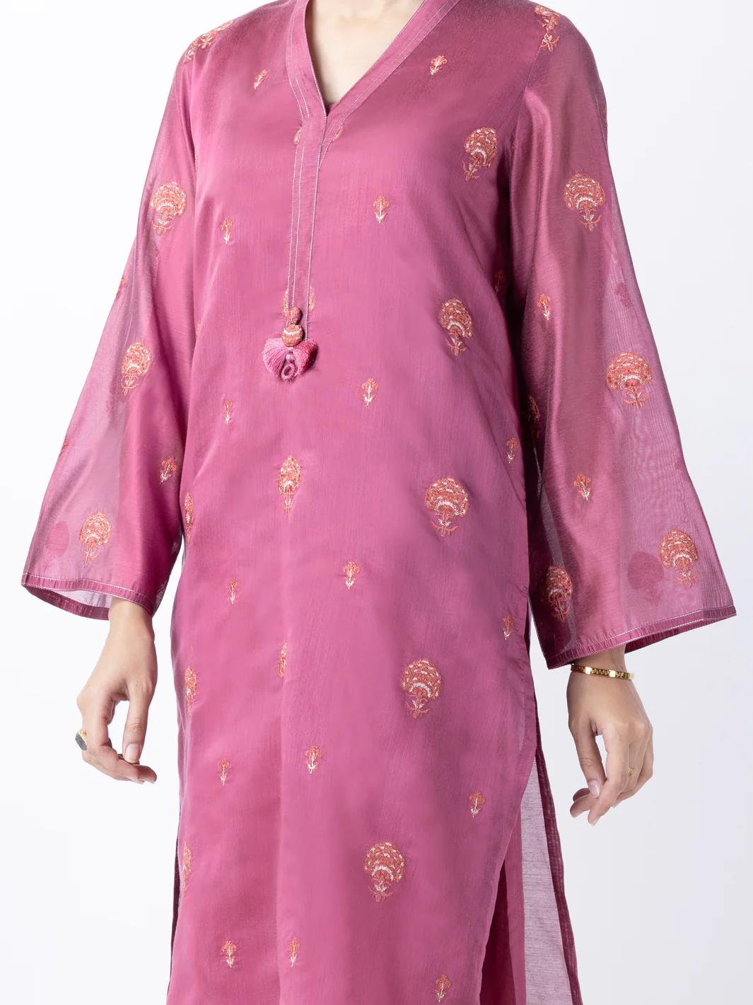 Magenta Poly Cotton 2Pc Stitched - AL-2PS-LKS-947B - Image 3