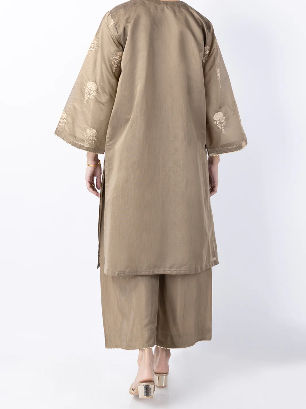 Brown Modal 2Pc Stitched - AL-2PS-LKS-948 - Image 3
