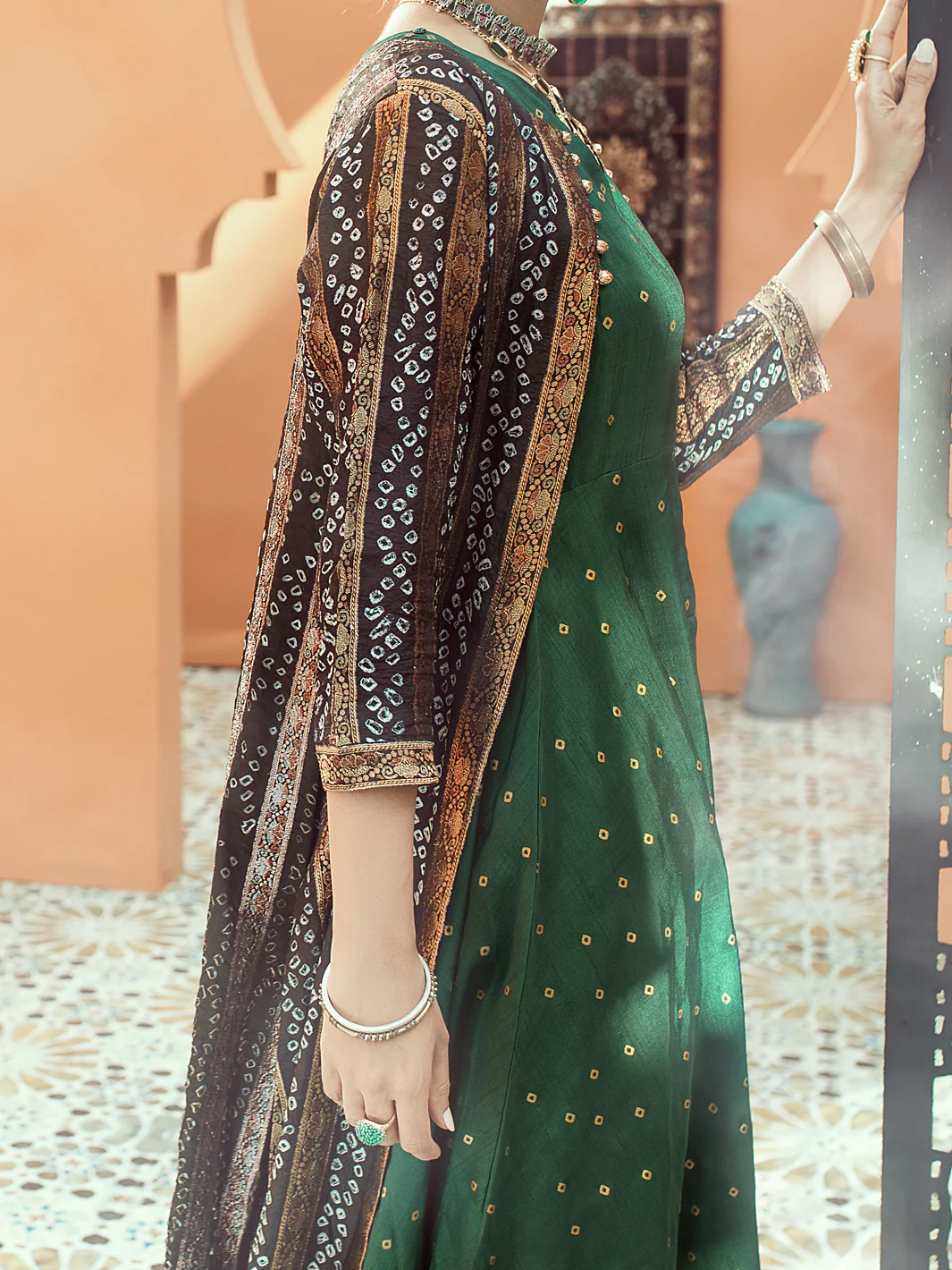 Green 2Pc Formal Stitched - AL-2PS-LS-321 - Image 5