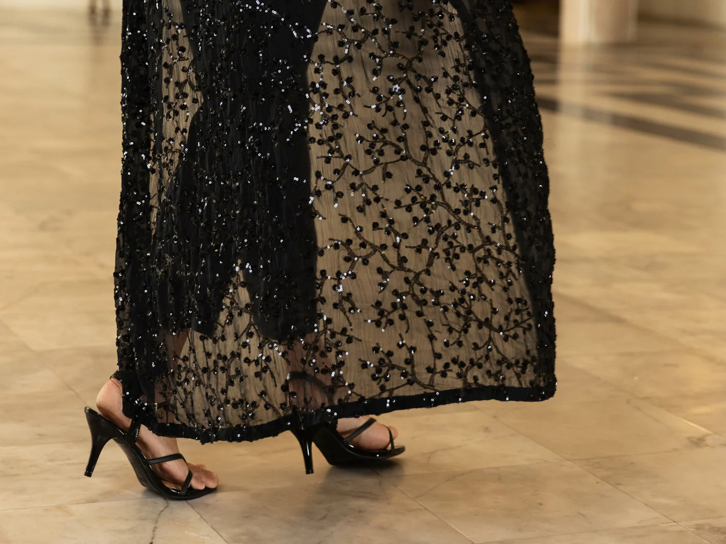 Black Chiffon 2Pc Formal Stitched - AL-2PS-LS-351 - Image 5