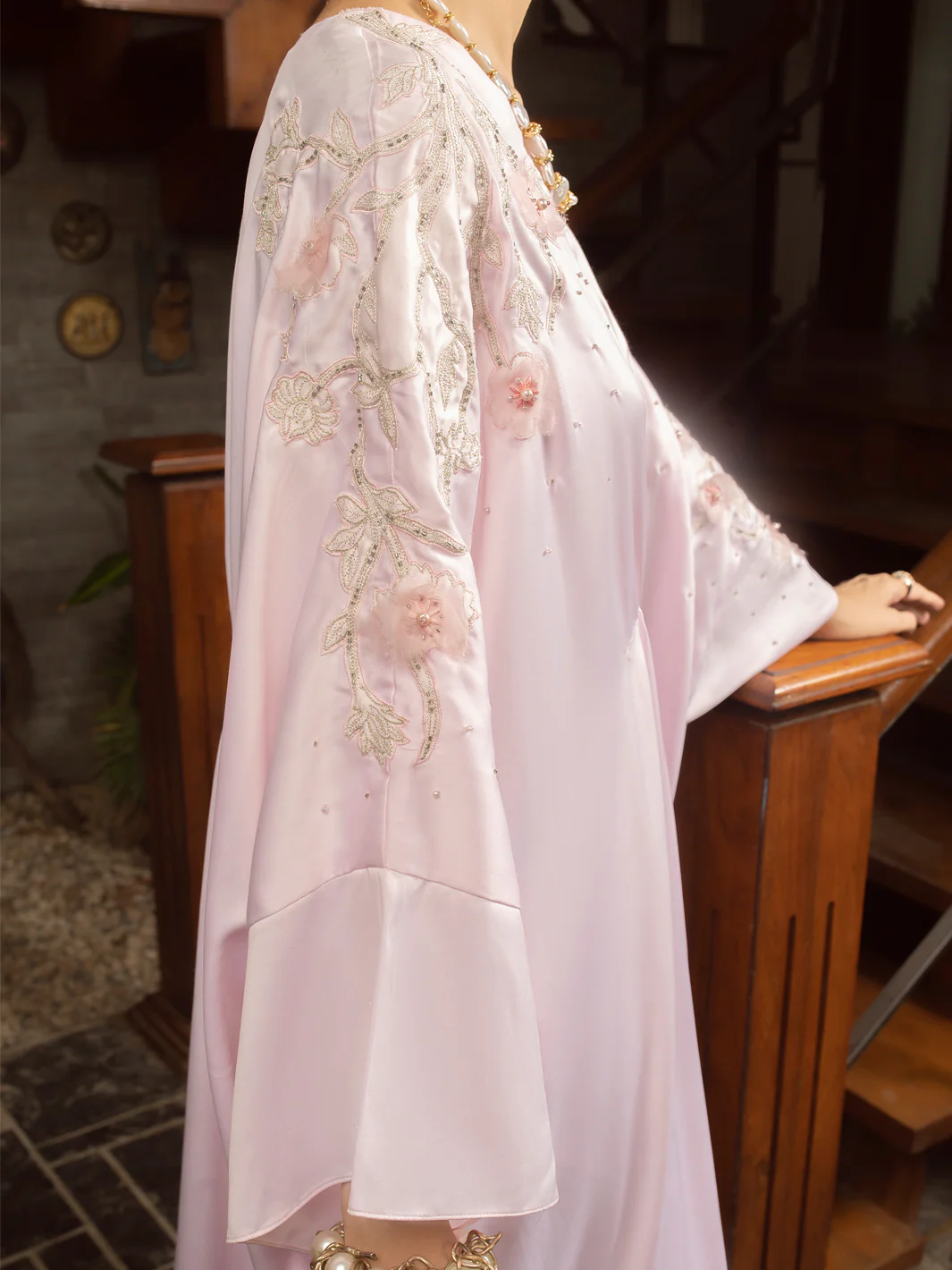 Pink Satin 2Pc Formal Stitched - AL-2PS-LS-365 - Image 8