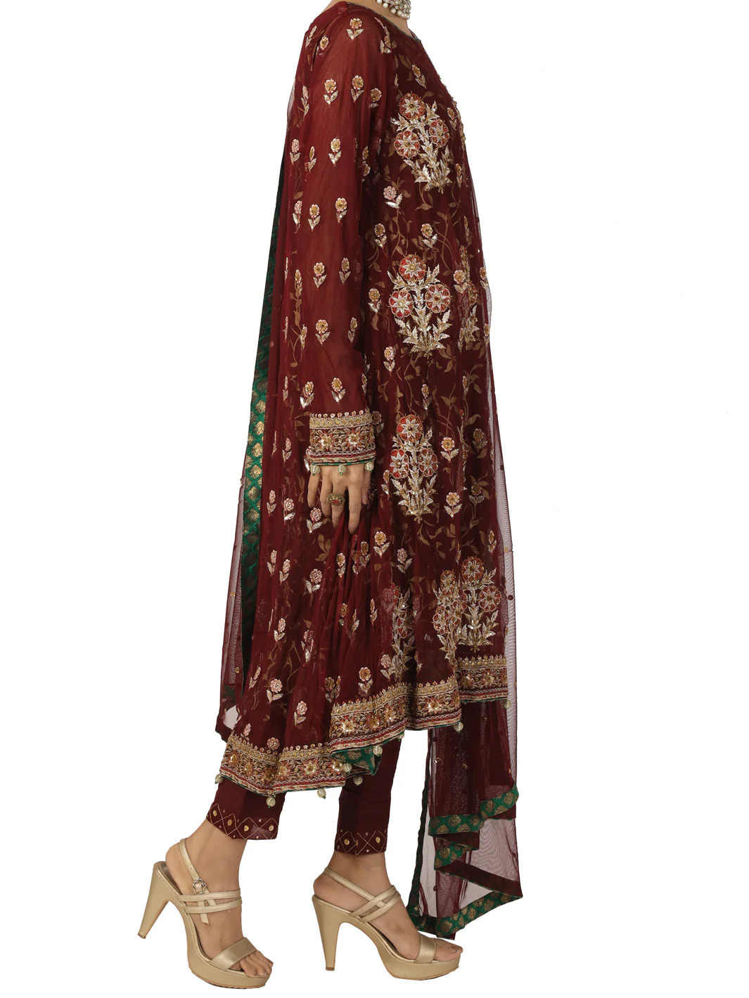 Red 3 Piece Formal Suit - LS-228 - Image 2