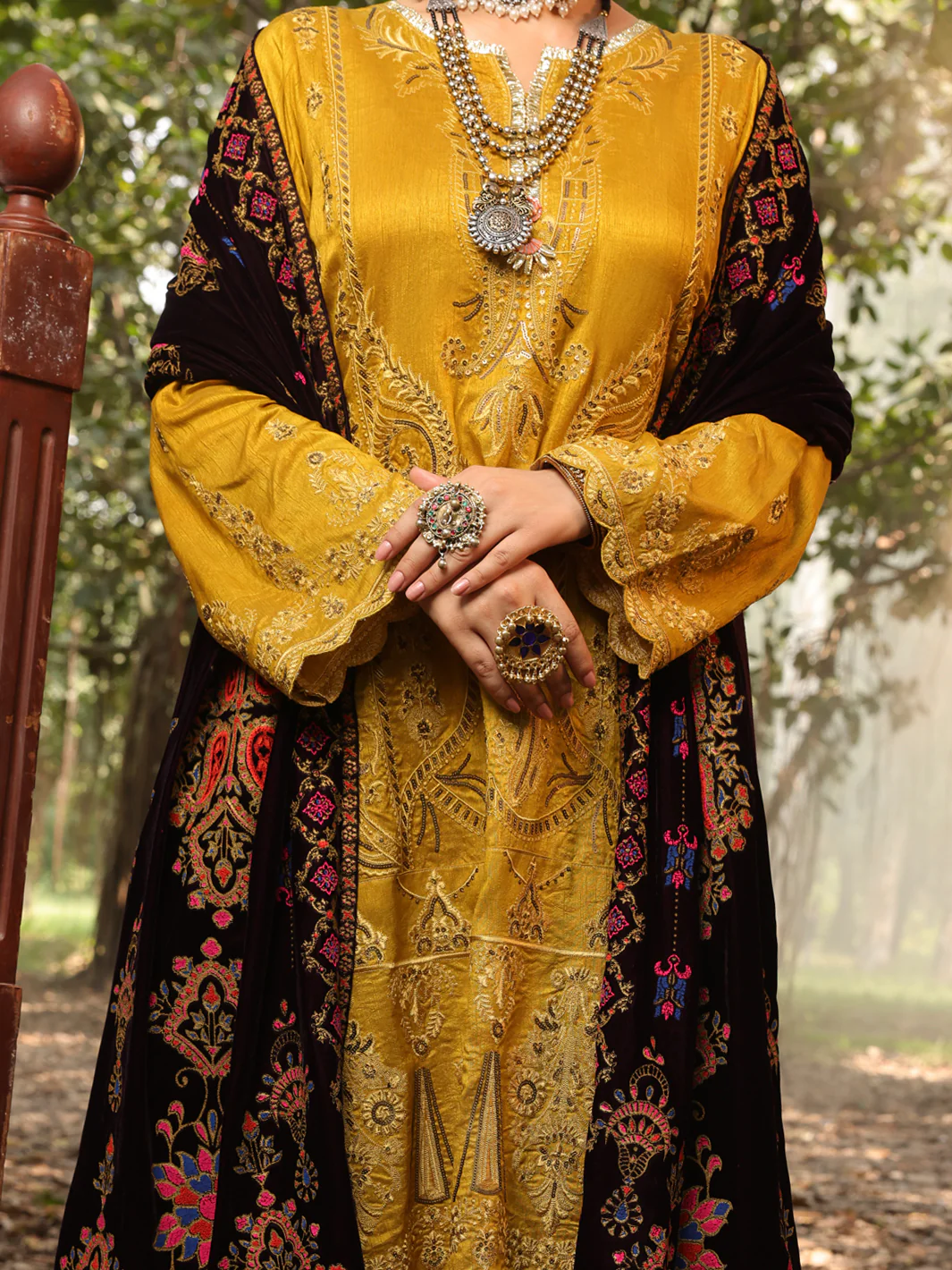 Mehndi Green Raw Silk 3Pc Formal Unstitched - AL-3PS-LS-UN-395 - Image 4