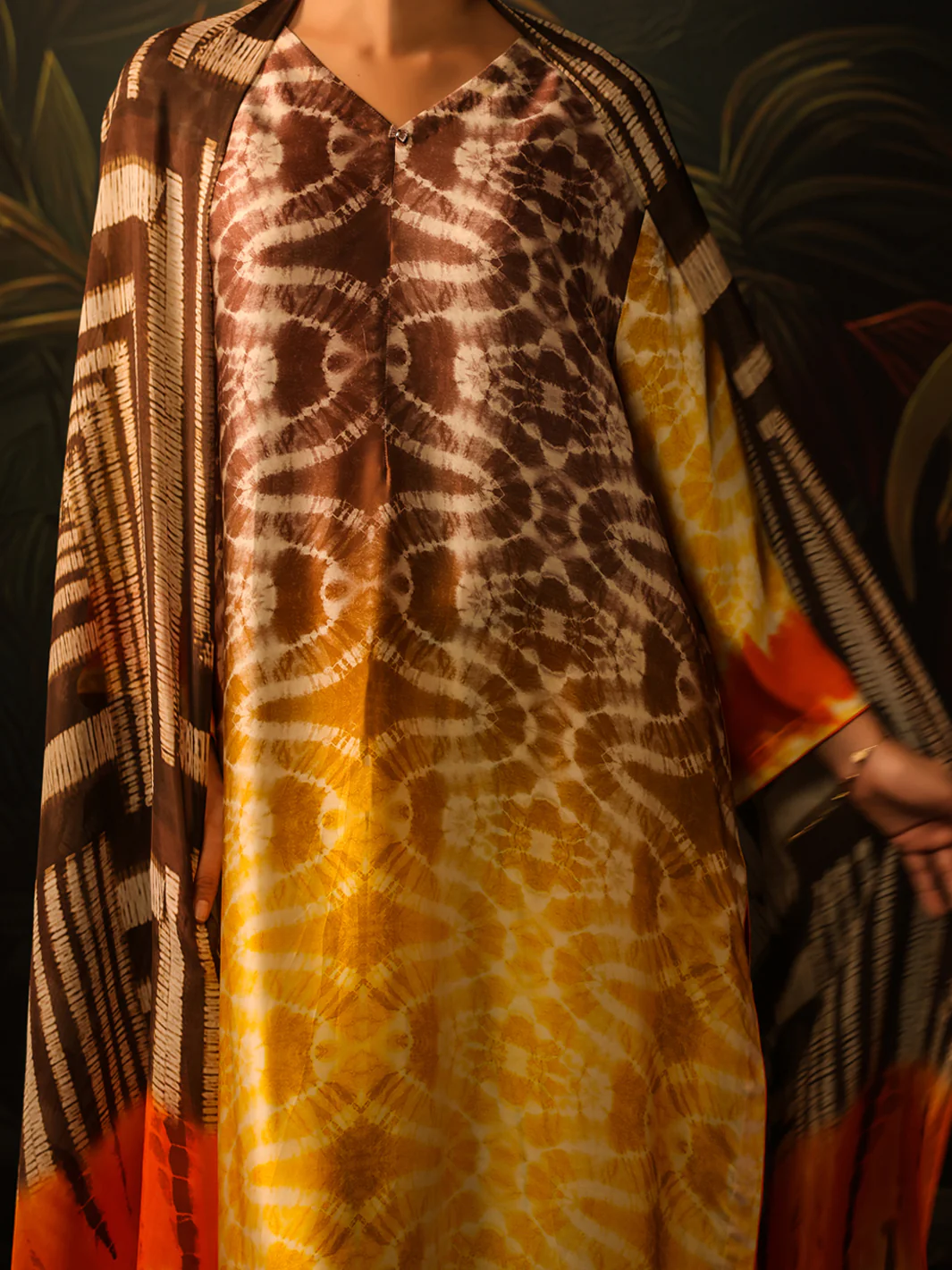 Yellow Silk Formal 3Pc Stitched - AL-3PS-SS-LS-585 - Image 2
