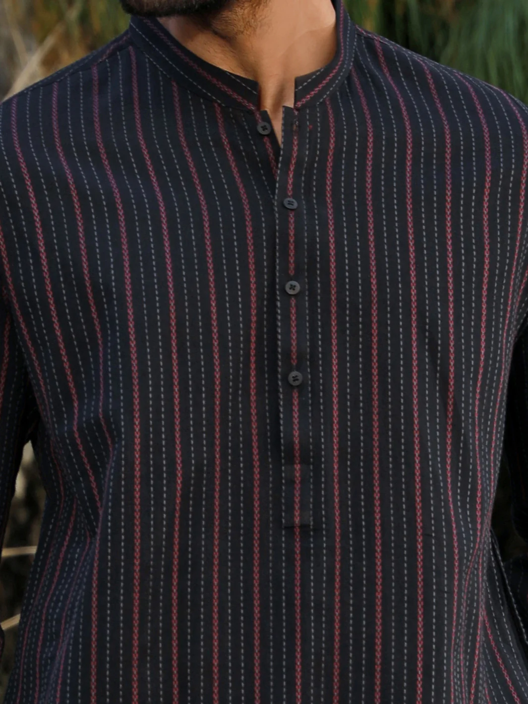 Black Kurta - AL-K-1003 - Image 2