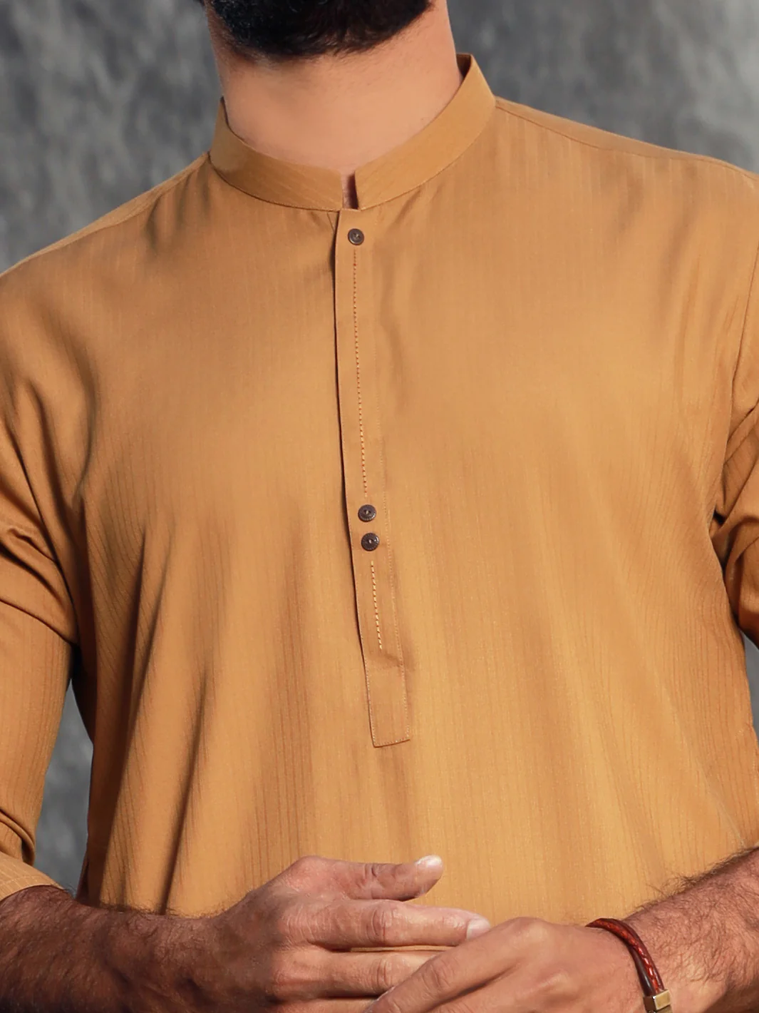 Mustard Kurta - AL-K-1037 - Image 2
