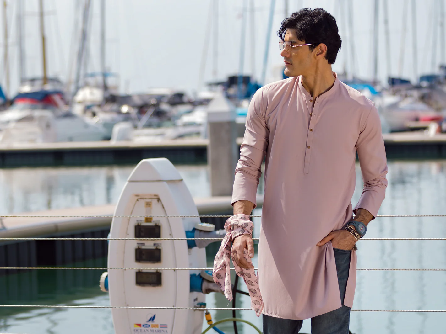 Pink Kurta - AL-K-1046 - Image 5