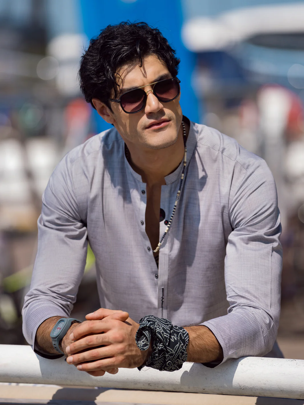Grey Kurta - AL-K-1053 - Image 2