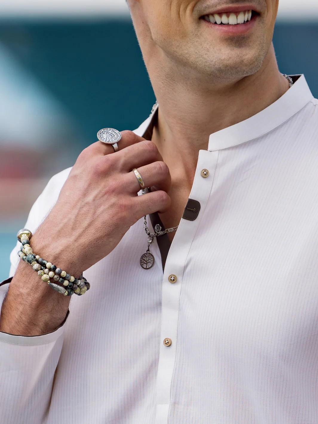 Cream Kurta - AL-K-1054 - Image 3