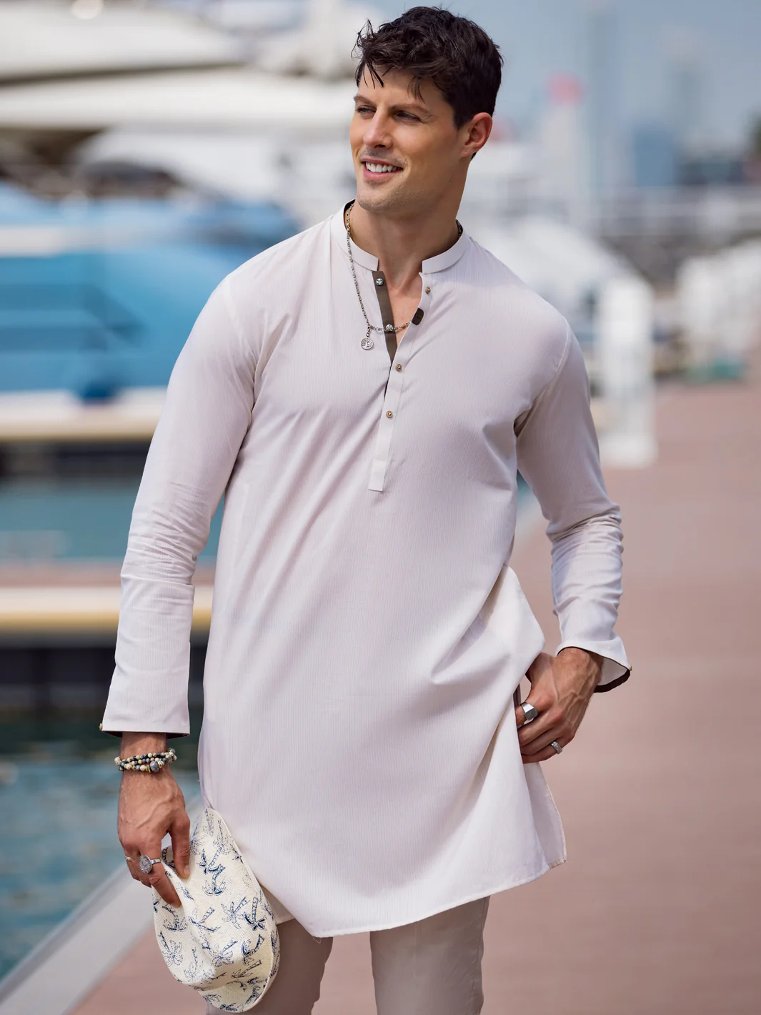 Cream Kurta - AL-K-1054 - Image 4