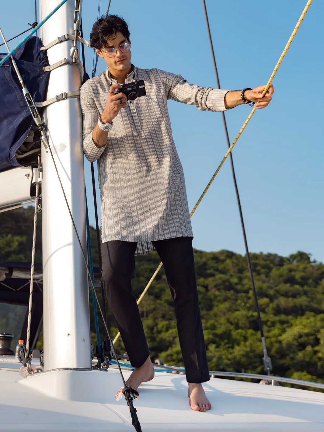 White Kurta - AL-K-1056