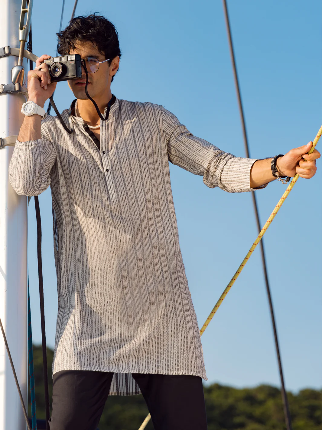 White Kurta - AL-K-1056 - Image 4