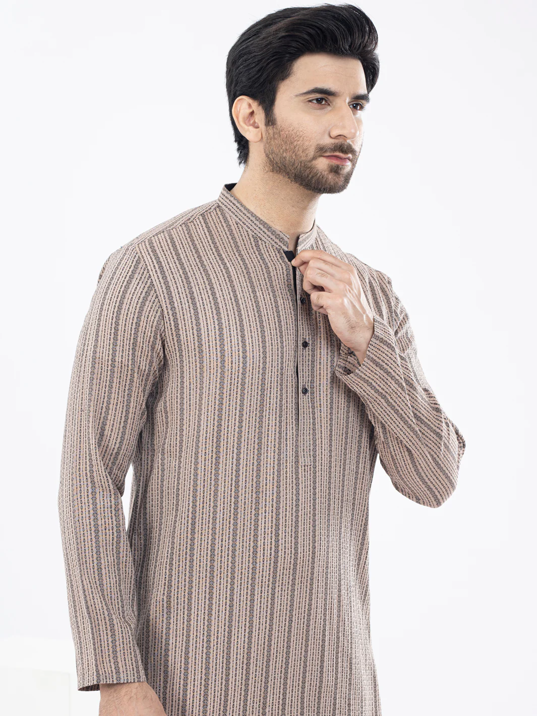 Brown Kurta - AL-K-1058 - Image 4