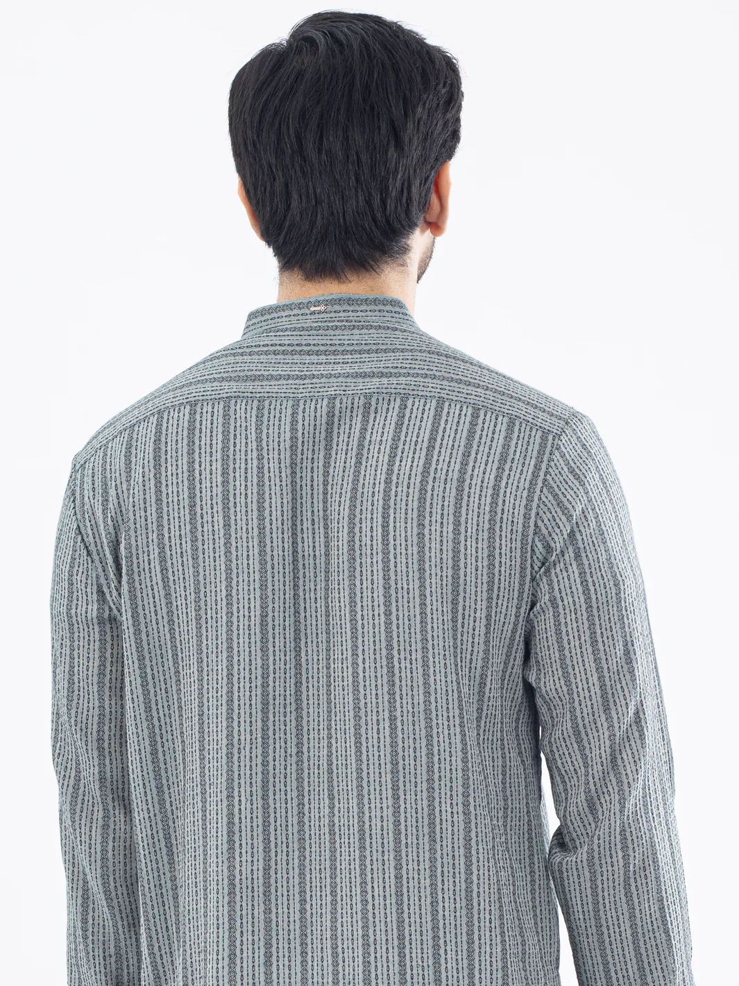 Teal Grey Kurta - AL-K-1061 - Image 2
