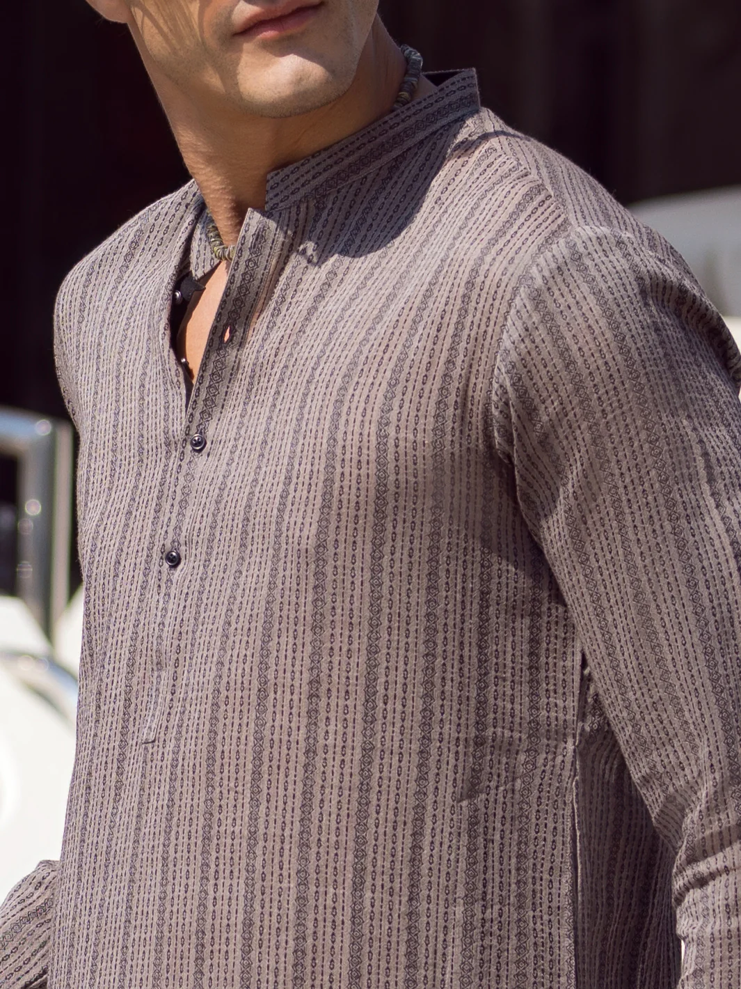 Grey Kurta - AL-K-1062 - Image 5