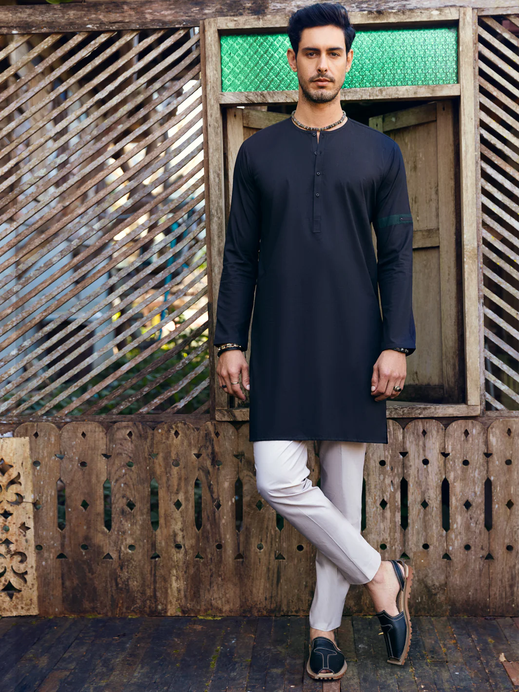 Black Kurta - AL-K-1065