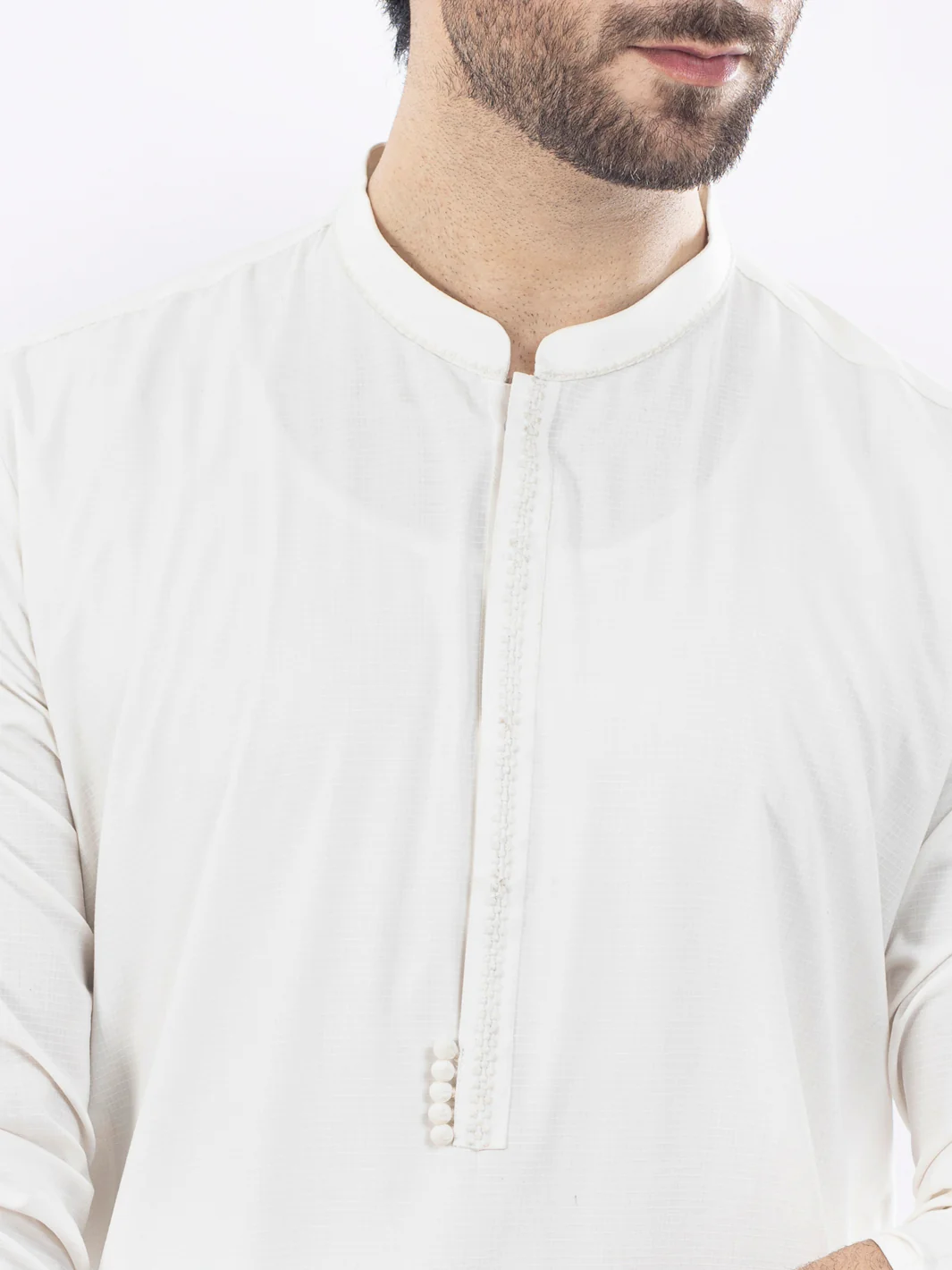 Off White Kurta - AL-K-1068A - Image 4