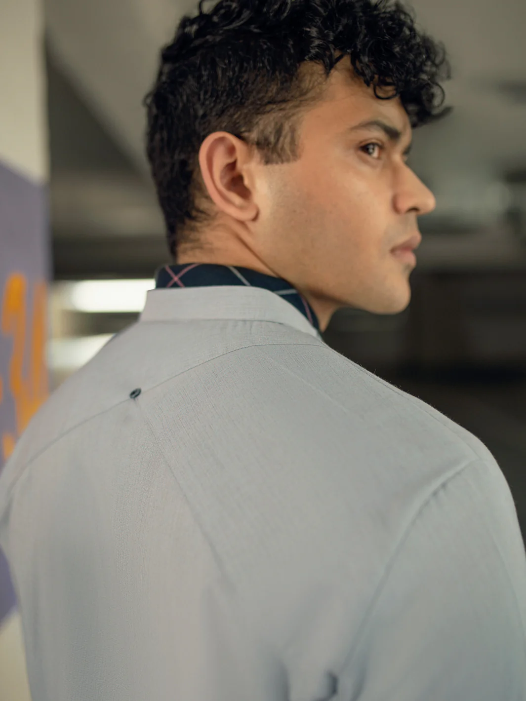 Light Grey Kurta - AL-K-1088 - Image 3