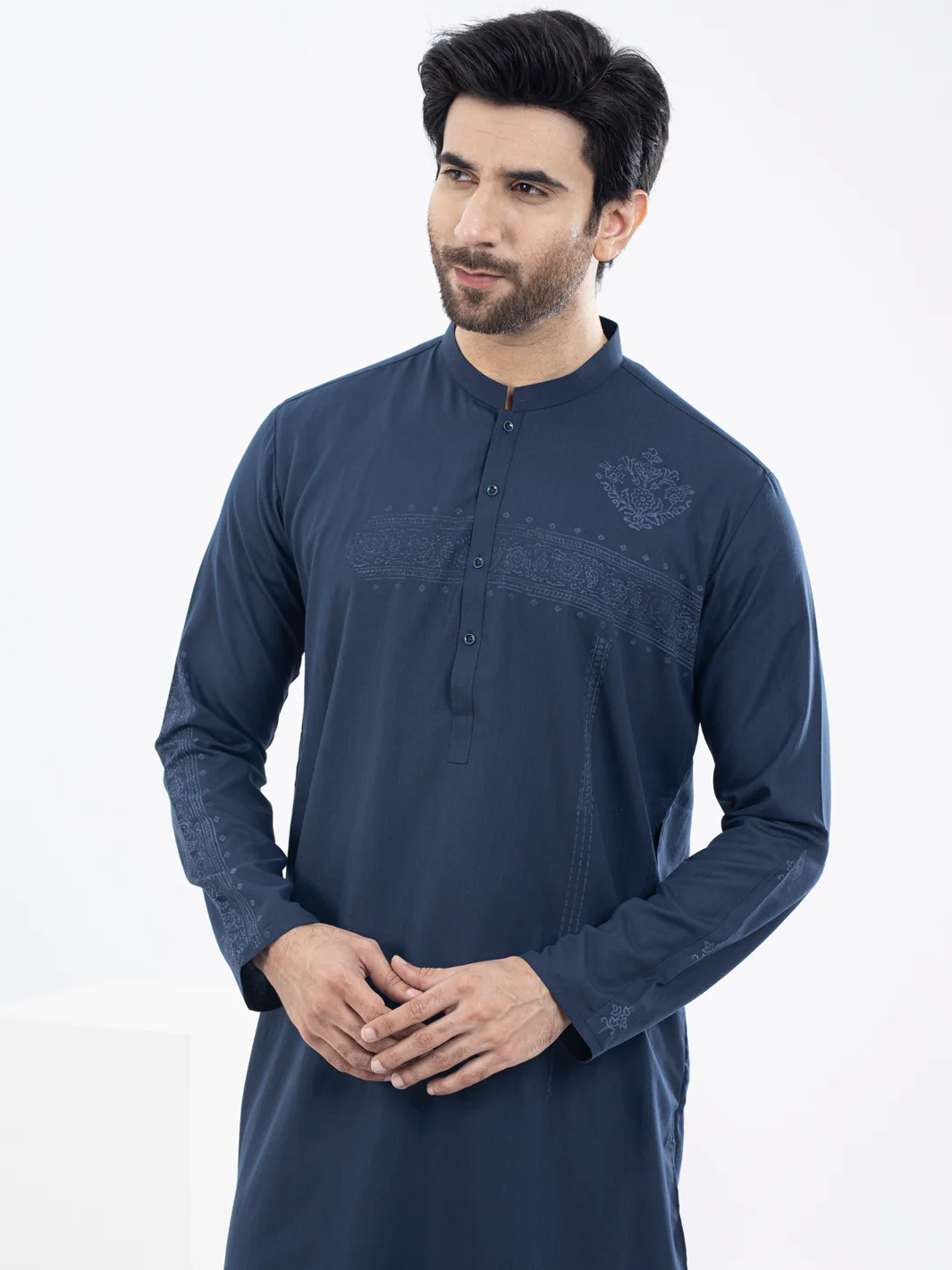 Blue Kurta - AL-K-1094 - Image 4