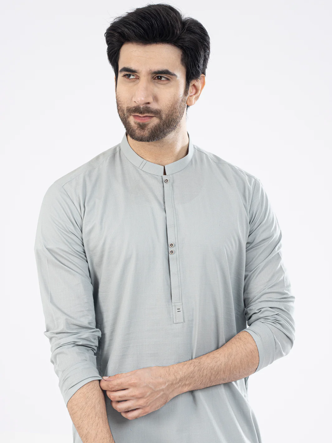 Light Green Kurta - AL-K-1100 - Image 4
