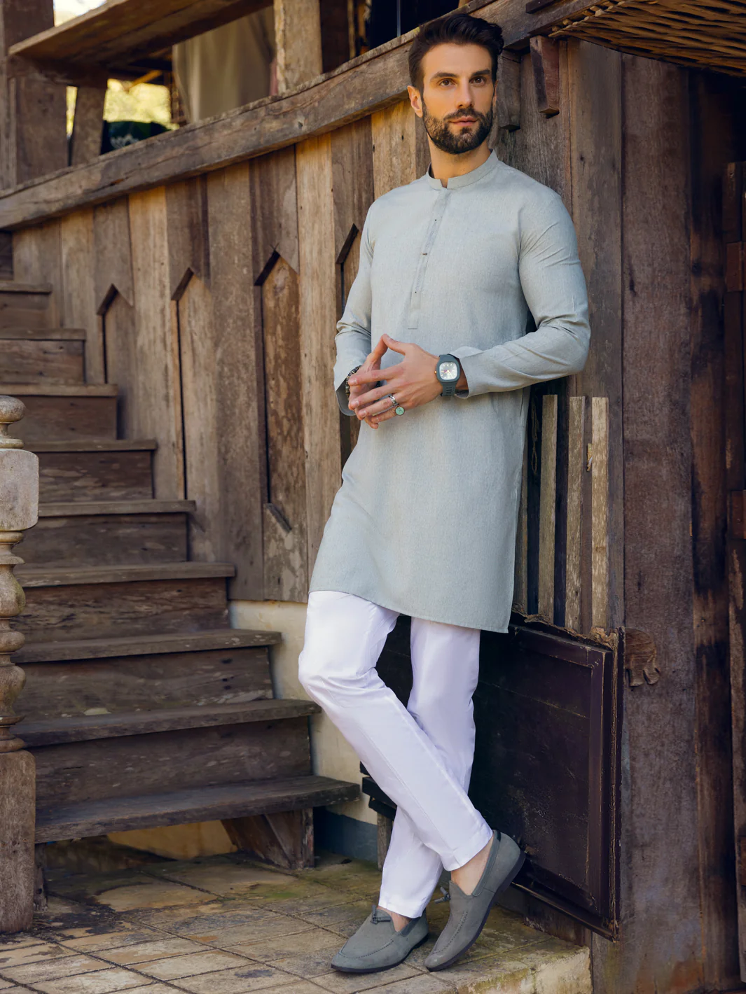 Light Blue Kurta - AL-K-1109