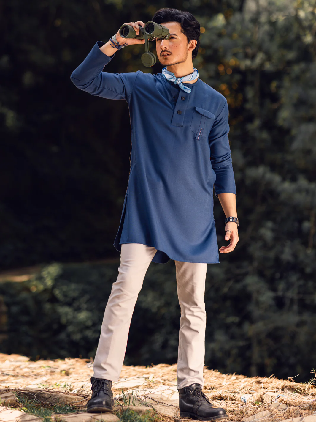 Blue Kurta - AL-K-1110B