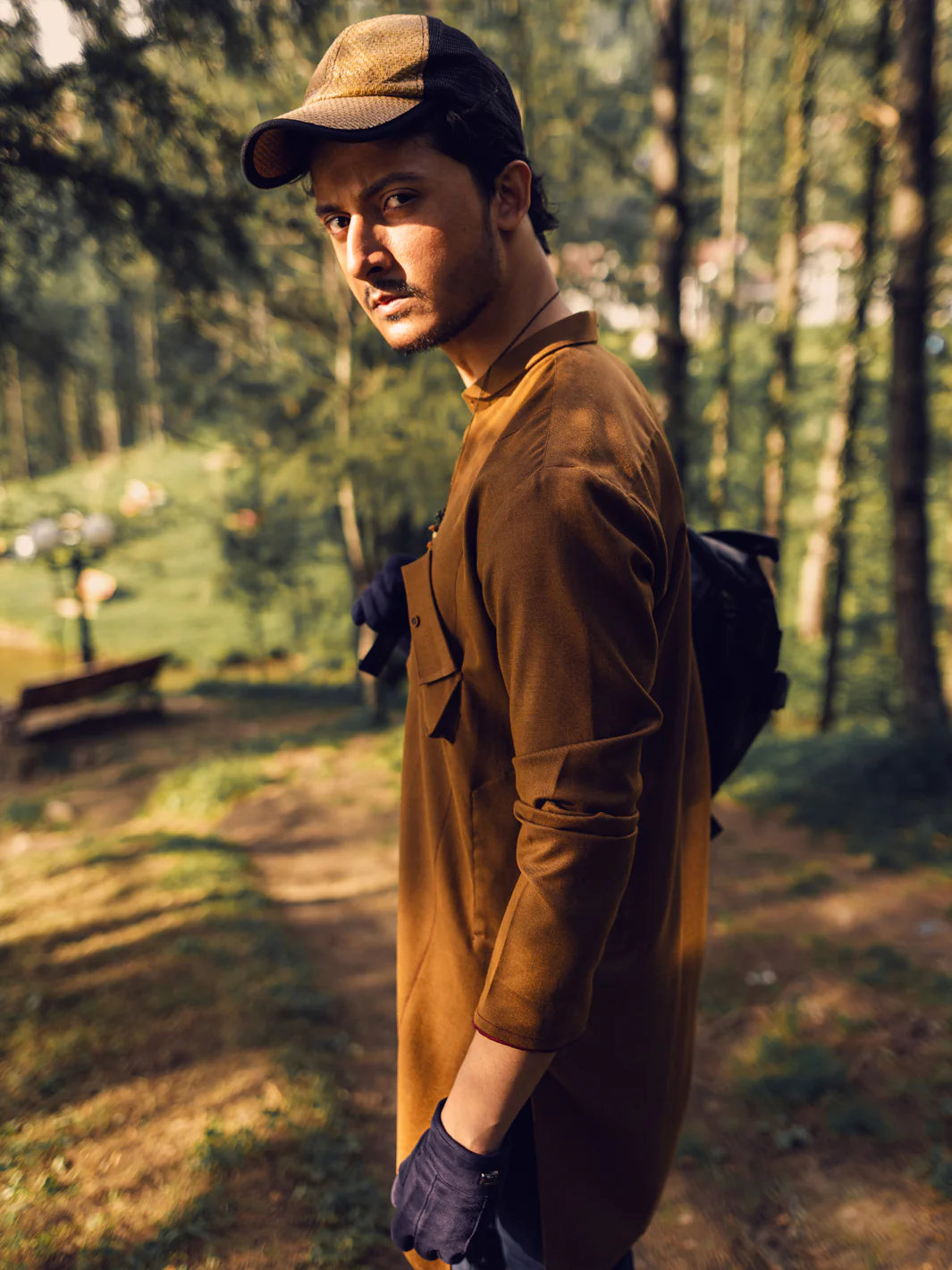 Brown Kurta - AL-K-1111A - Image 3
