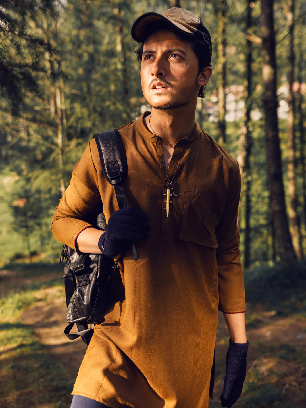 Brown Kurta - AL-K-1111A - Image 4
