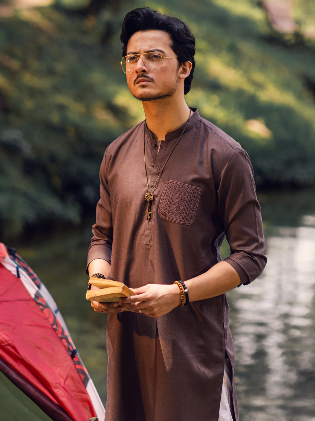 Brown Kurta - AL-K-1114C - Image 3