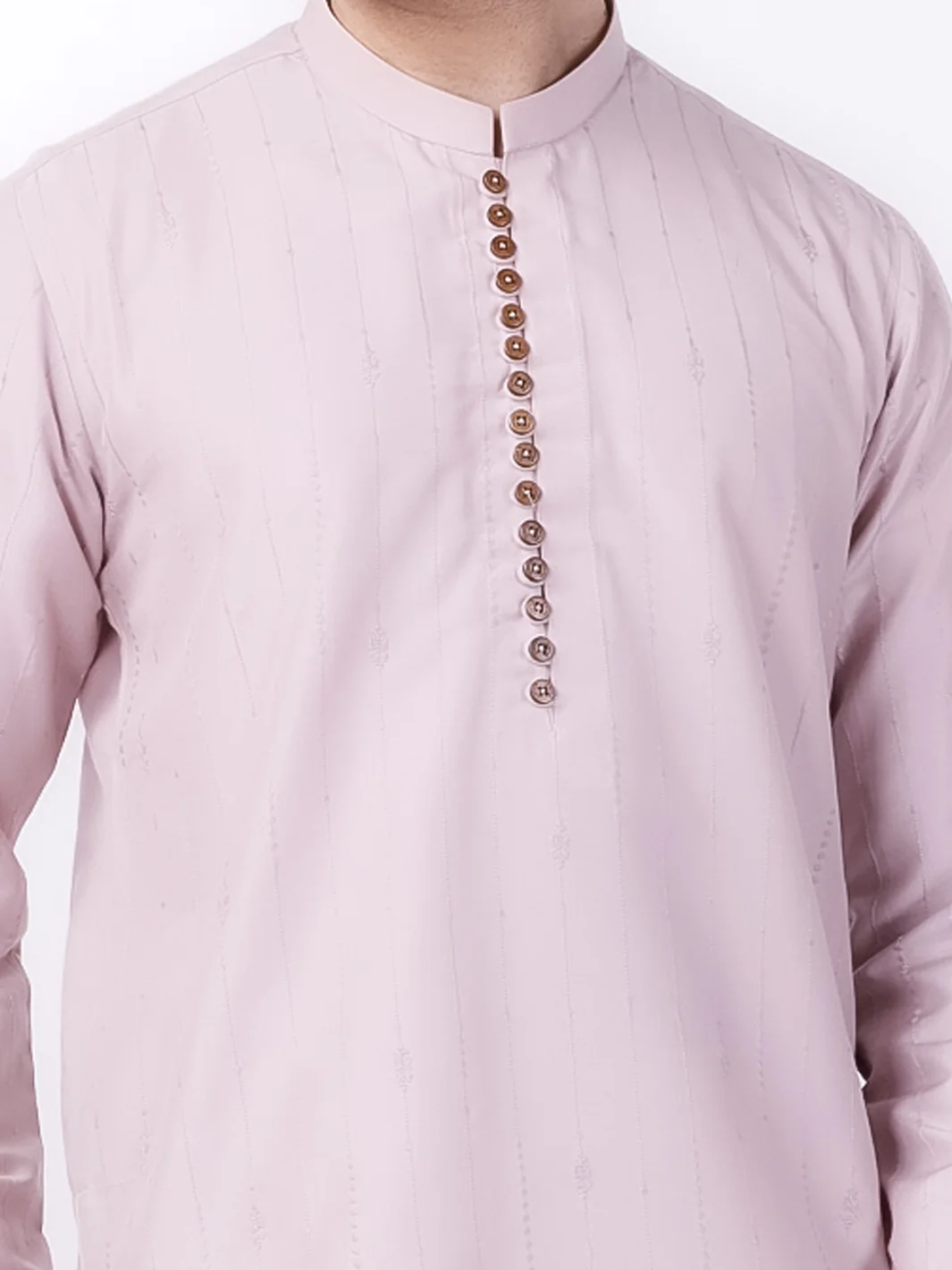 Lilac Blended Kurta - AL-K-1121C - Image 2
