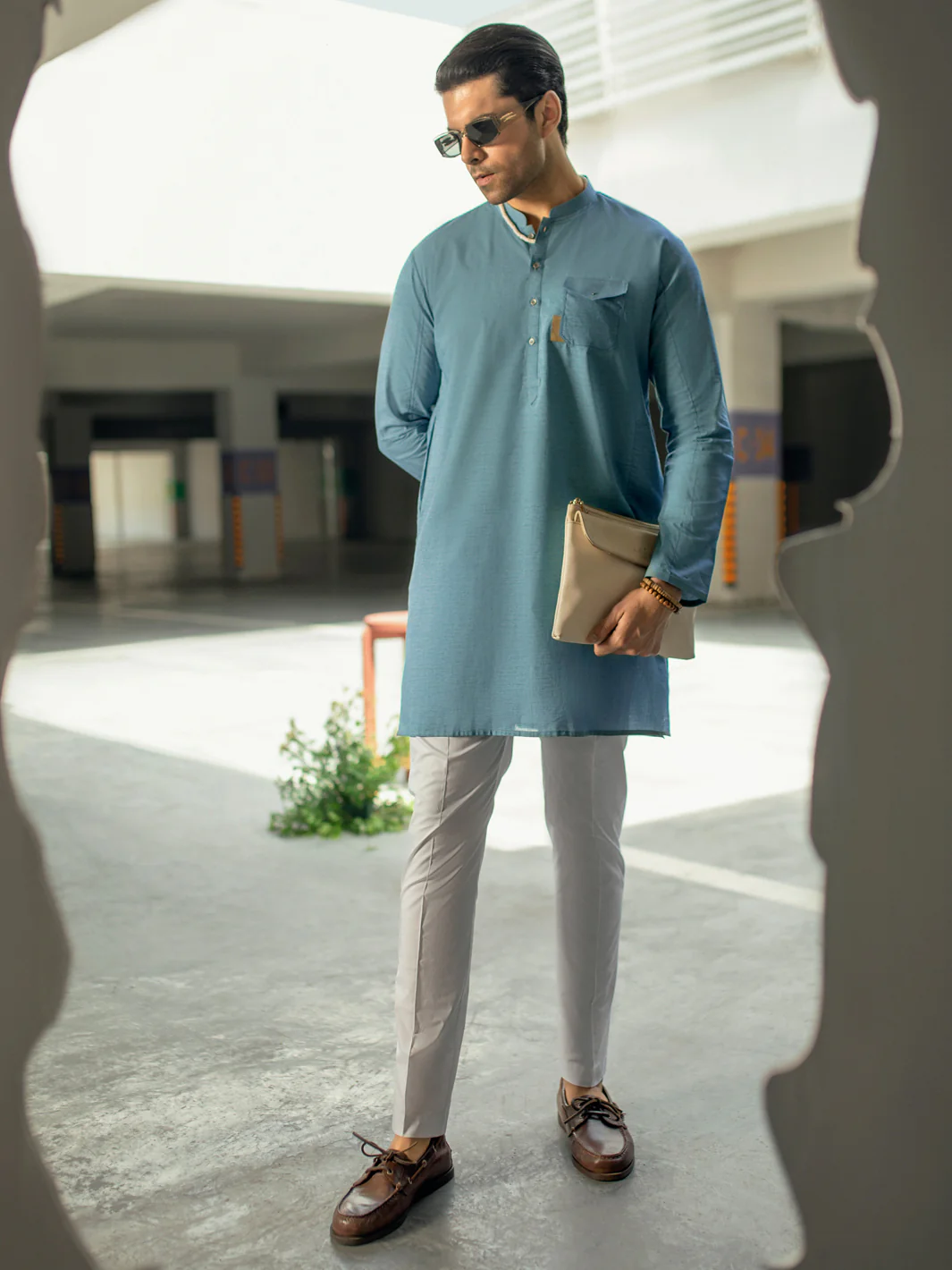 Blue Kurta - AL-K-1125 - Image 4