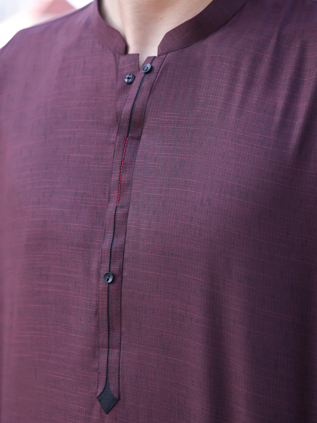 Maroon Blended Kurta - AL-K-1141 - Image 2