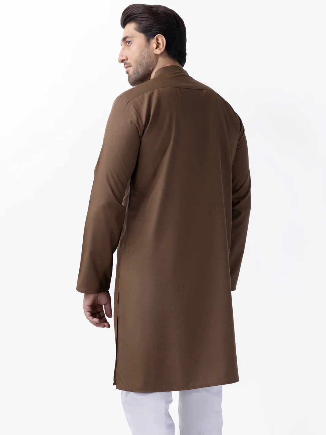 Brown Blended Kurta - AL-K-1161 - Image 2