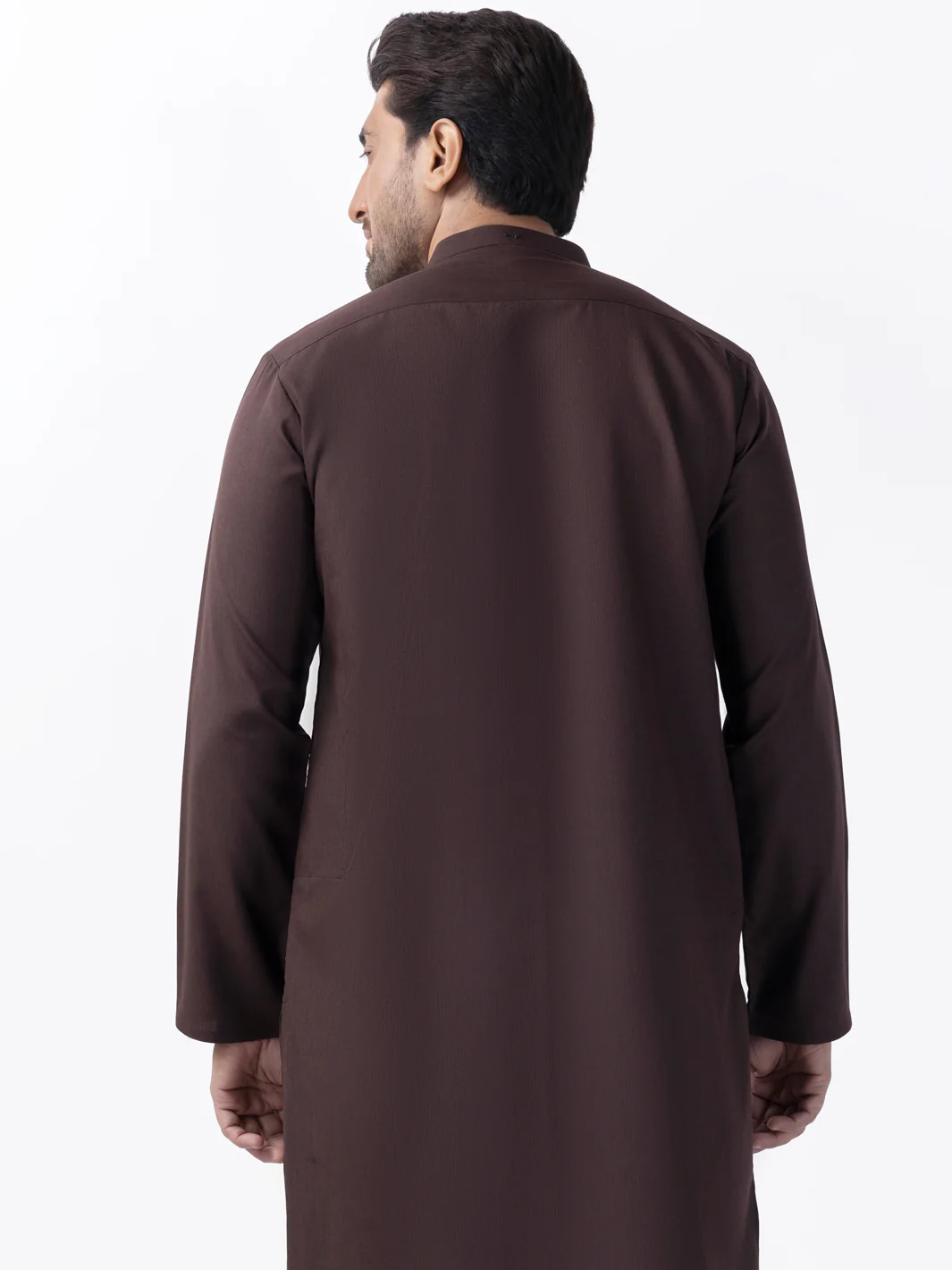 Brown Blended Kurta - AL-K-1162 - Image 3