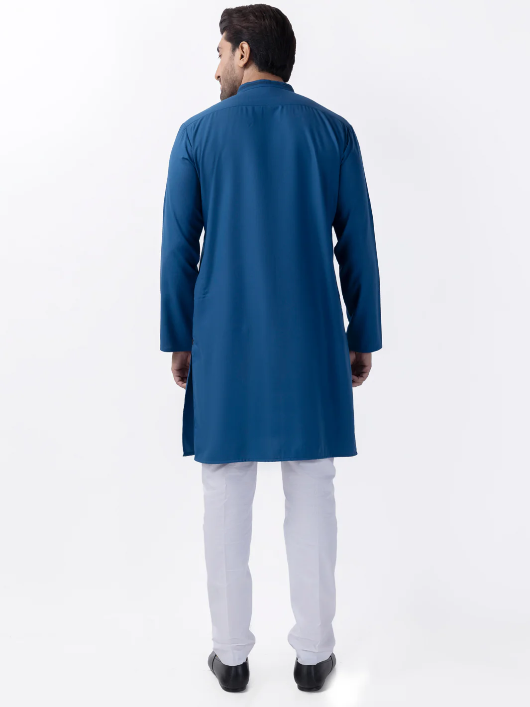 Blue Blended Kurta - AL-K-1166 - Image 2