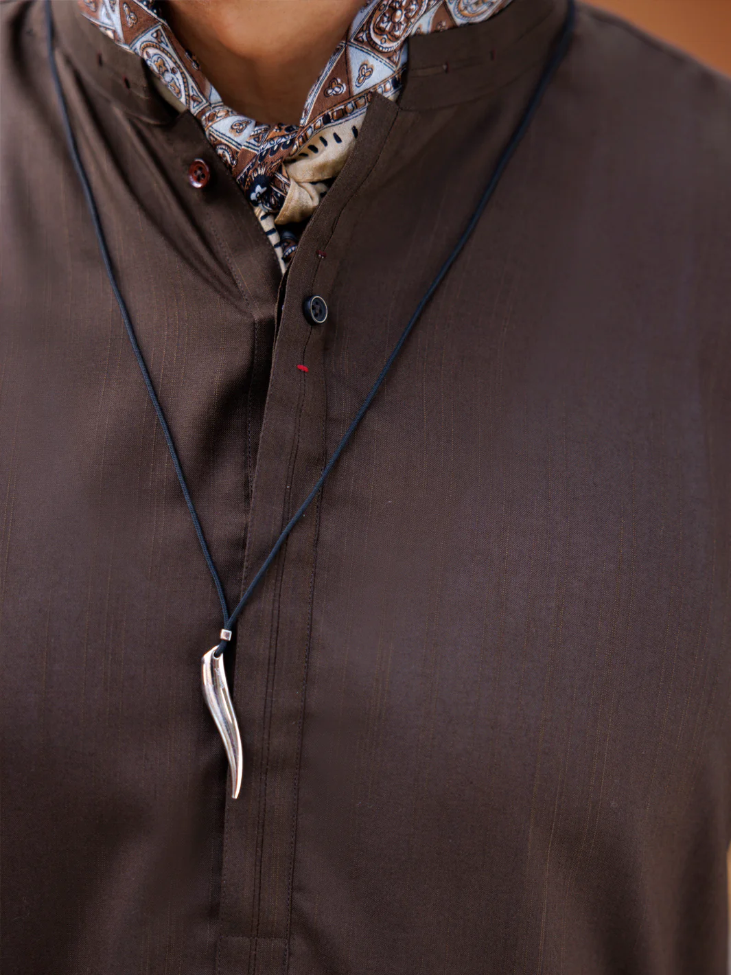 Green Blended Kurta - AL-K-1227 - Image 3