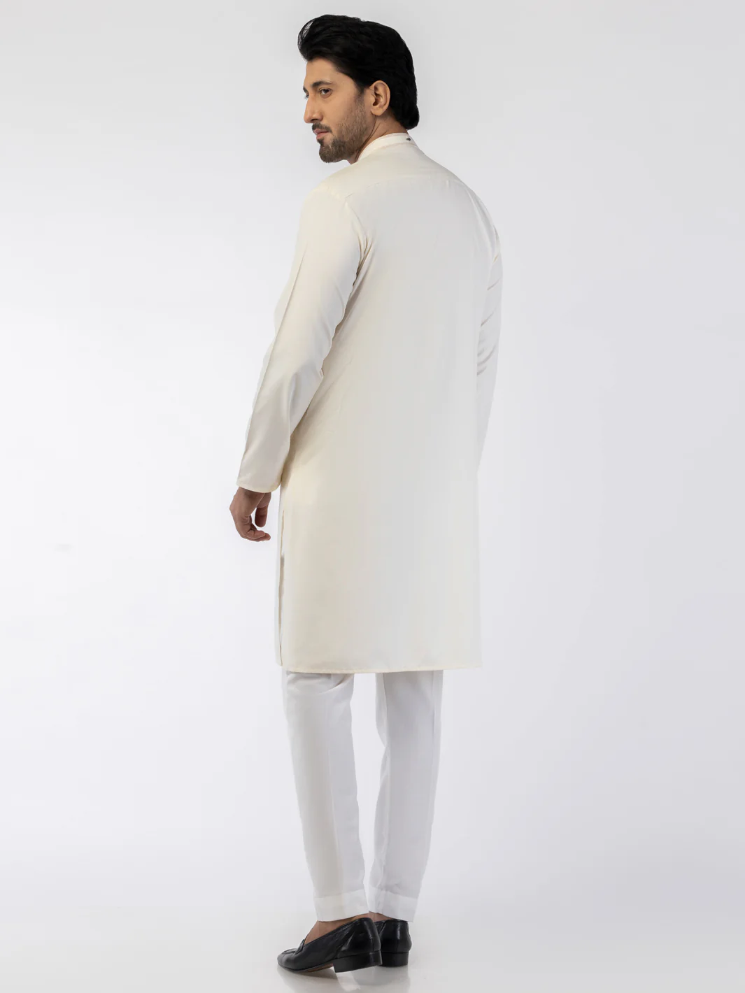 Off White Blended Kurta - AL-K-1243 - Image 2