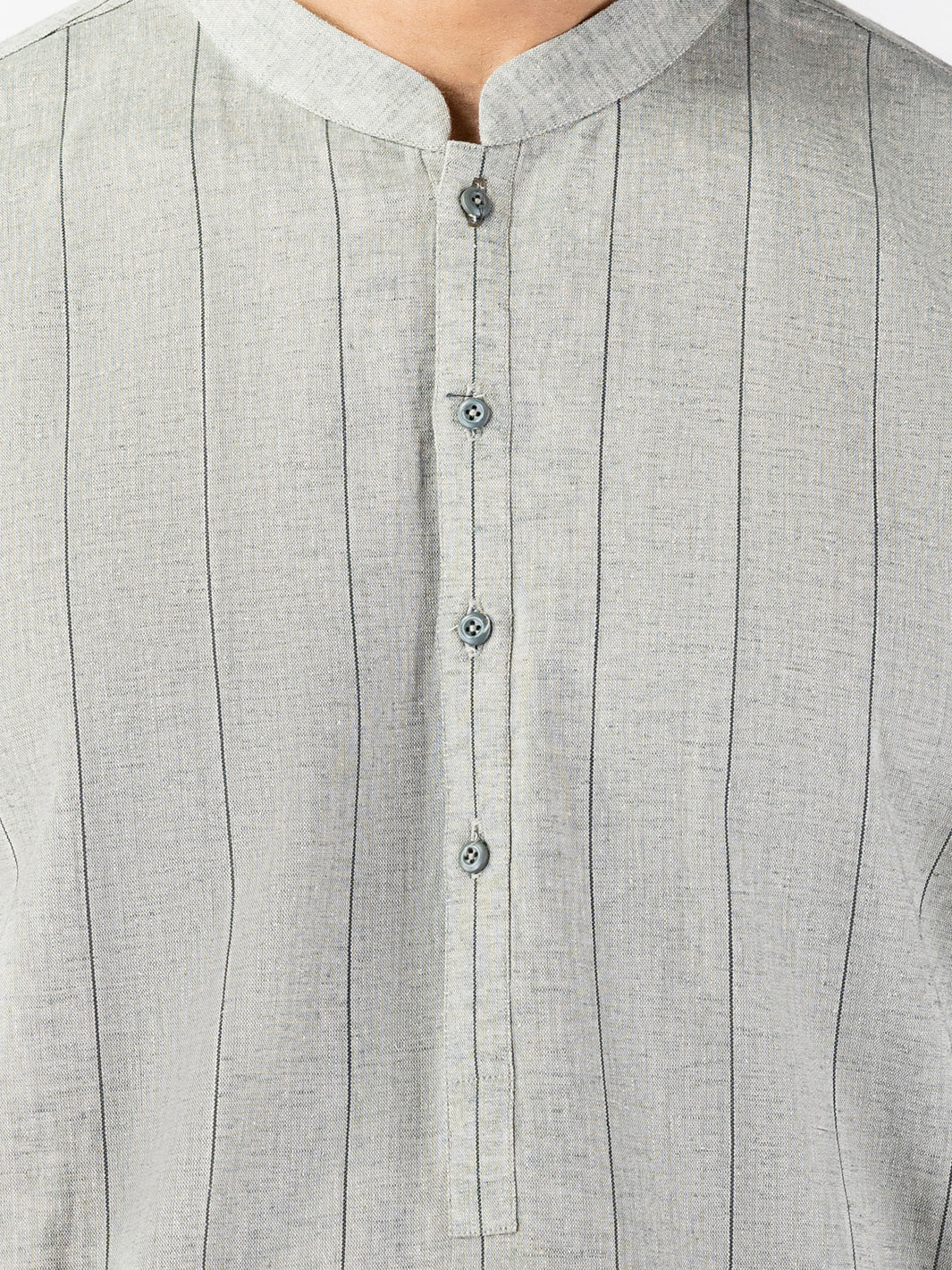 Green Blended Kurta - AL-K-1253 - Image 4