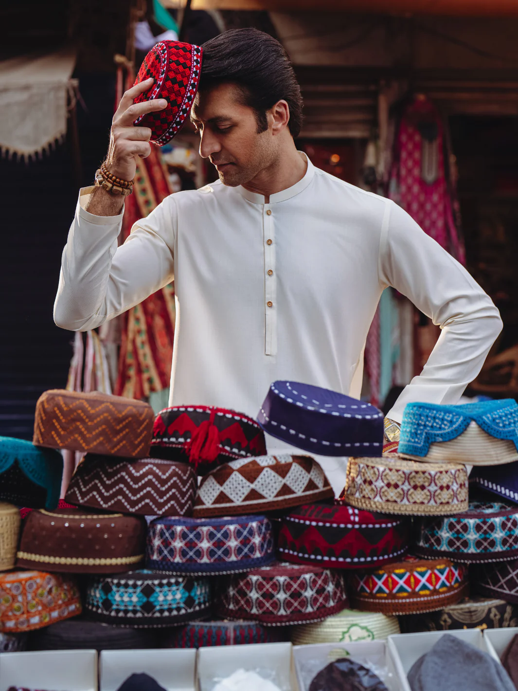 Off White Blended Kurta - AL-K-1259 - Image 6