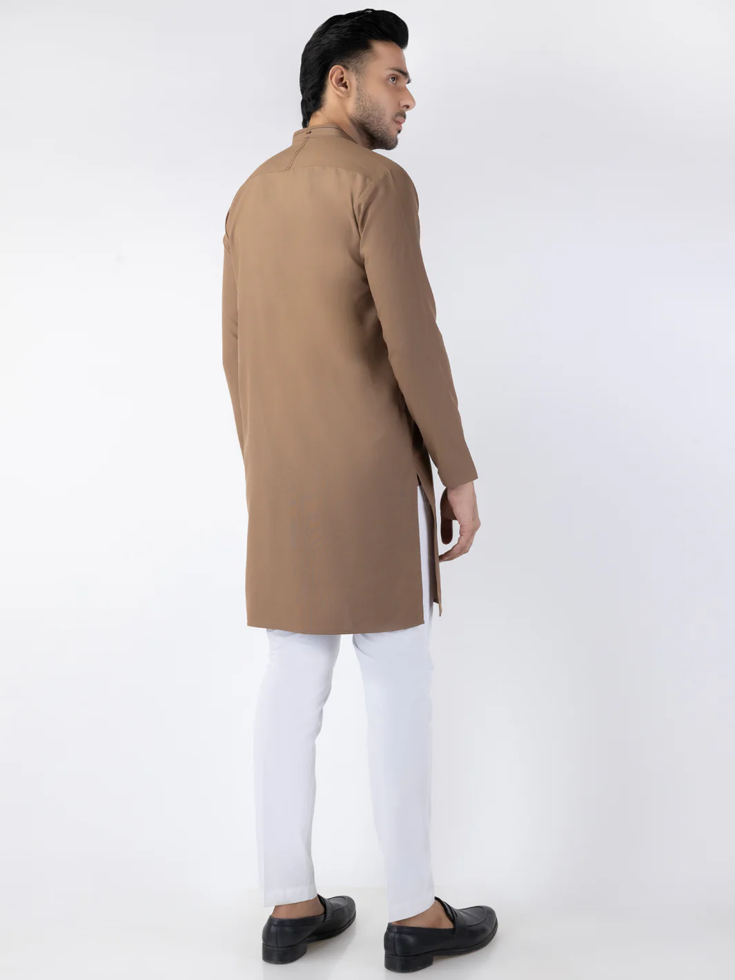 Brown Blended Kurta - AL-K-1262 - Image 2