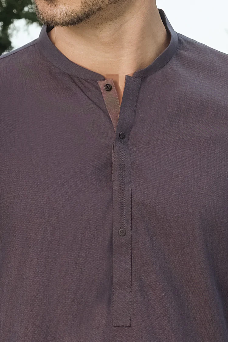 Purple Blended Kurta - AL-K-823 - Image 3