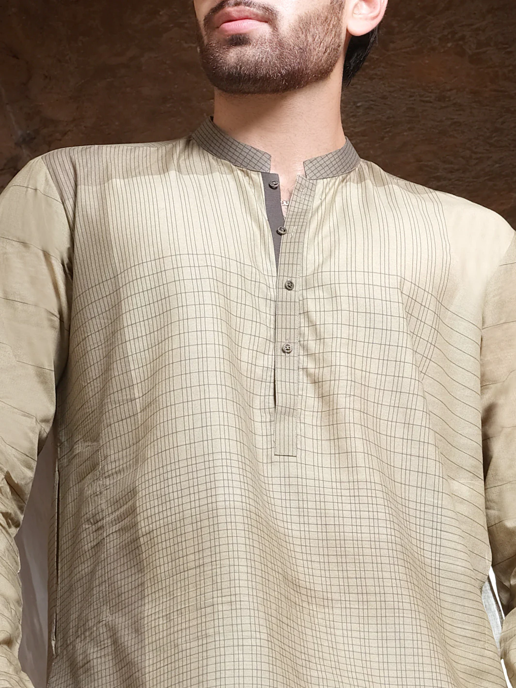 Green Cotton Kurta - AL-K-885 - Image 2