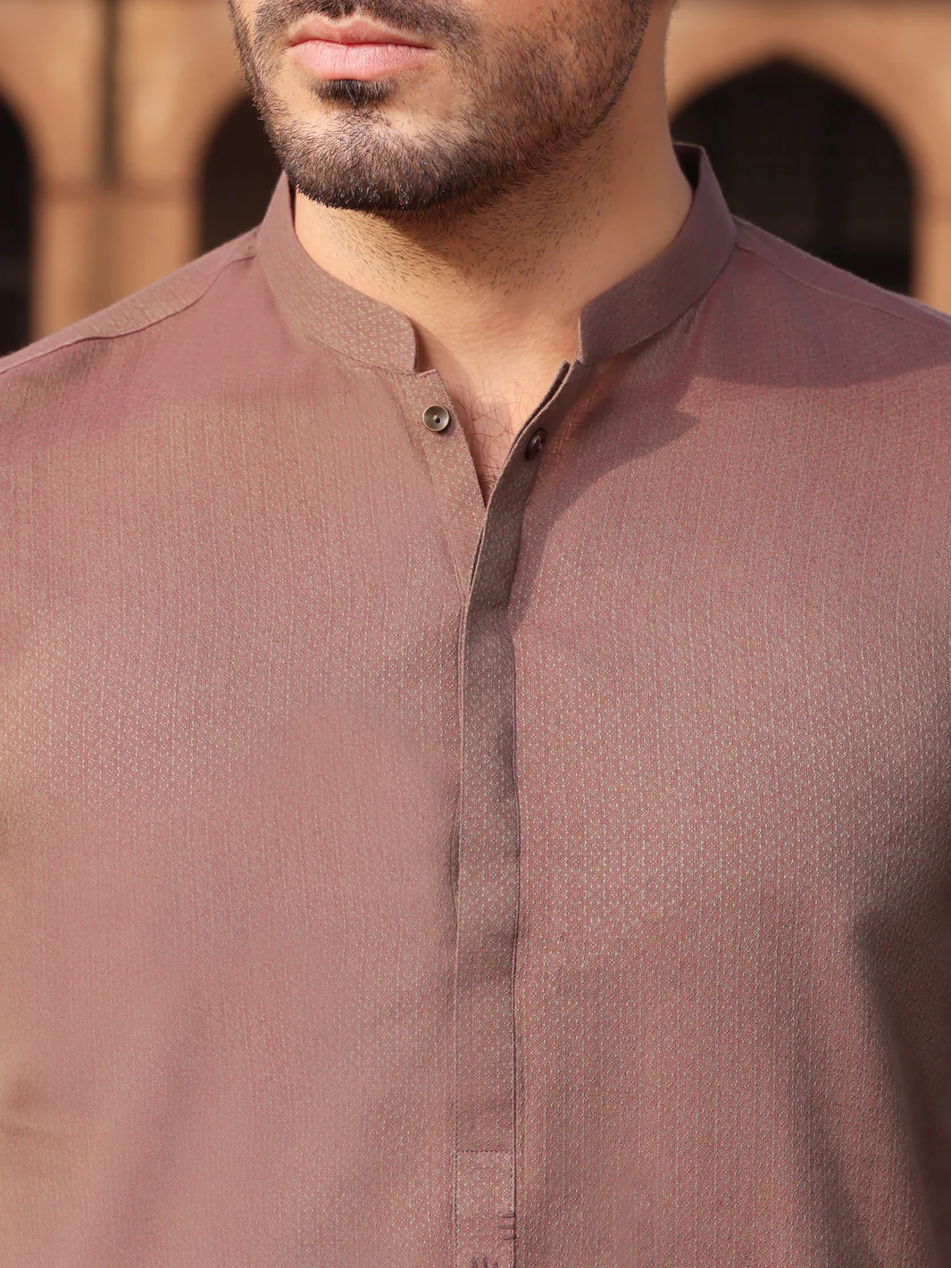 Brown Cotton Kurta - AL-K-912 - Image 2