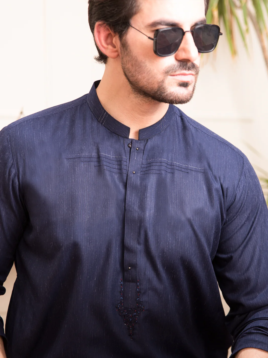Blue Blended Kurta - AL-K-933 - Image 2
