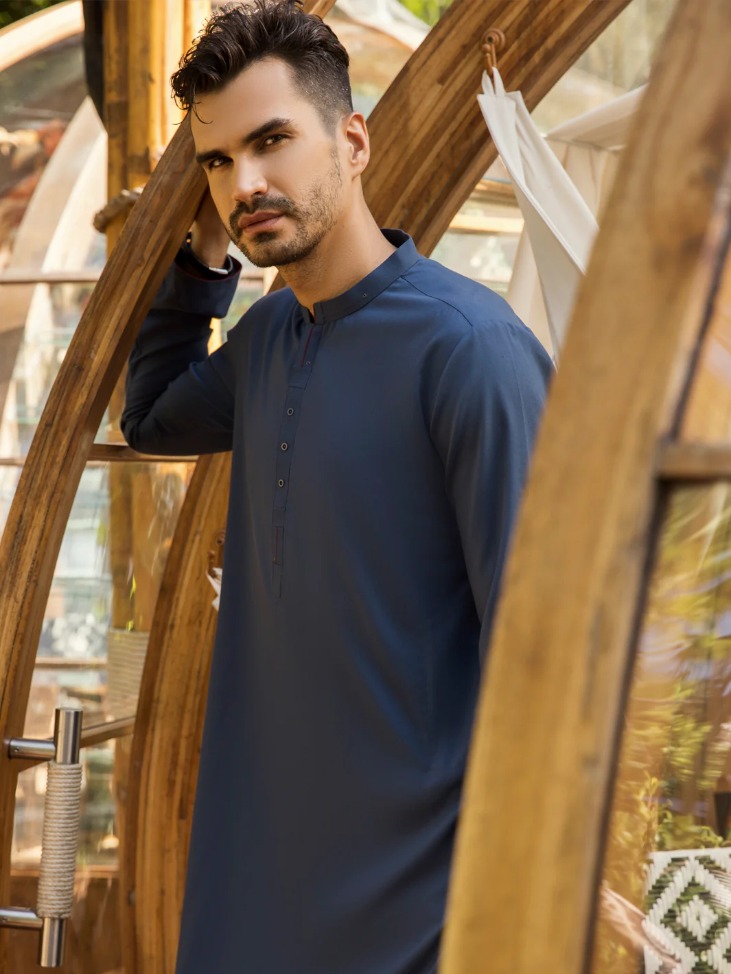 Blue Kurta - AL-K-956 - Image 3