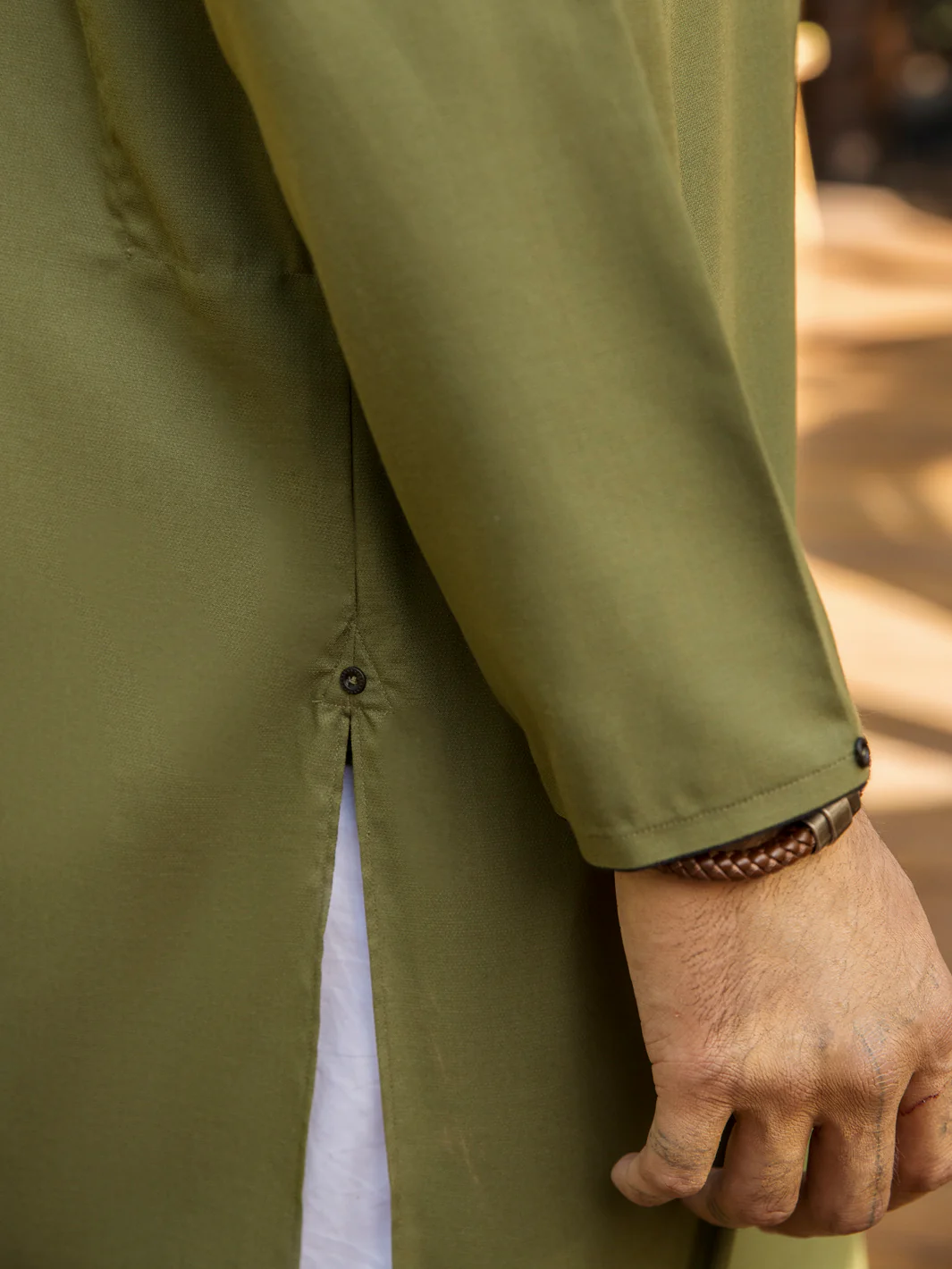 Green Kurta - AL-K-957 - Image 3